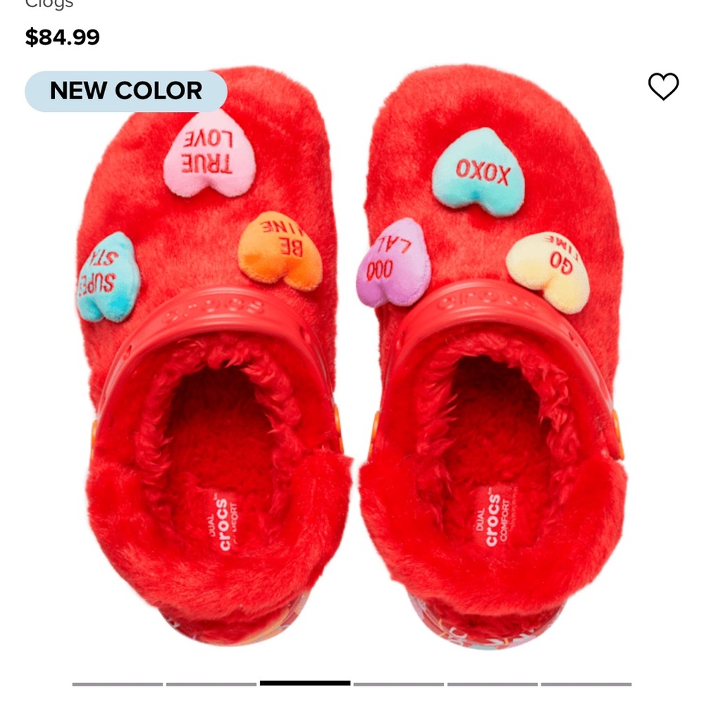 Crocs CLASSIC SWEETHEARTS FUR SURE Size 11